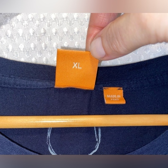 2/49$ Men’s HUGO BOSS Orange ELK Stag navy blue T Shirt size XL - Picture 5 of 14